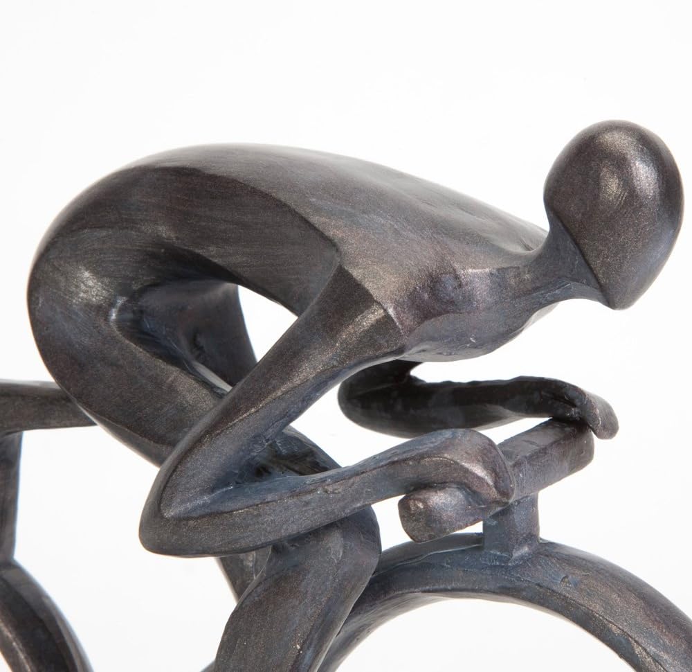 Bits and Pieces - Elegante 16,5 cm Fahrradstatue – aussergewöhnlich geformt aus robustem Polyresin –