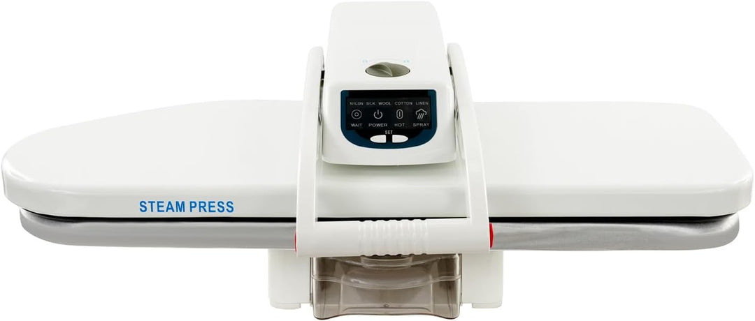 Bügelmaschine 1600W Dampfbügelpresse mit 5 Bügelprogrammen(Nylon, Seide, Wolle, Baumwolle, Leinen),