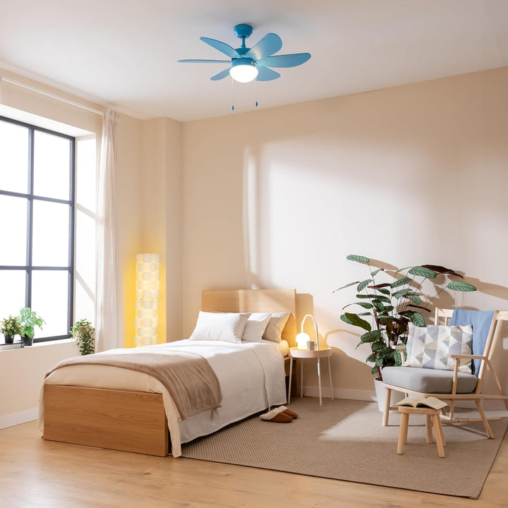 Cecotec - Deckenventilator mit Licht EnergySilence Aero 3600 Vision Full Blue 50 W, 91 cm, 3 Geschwi