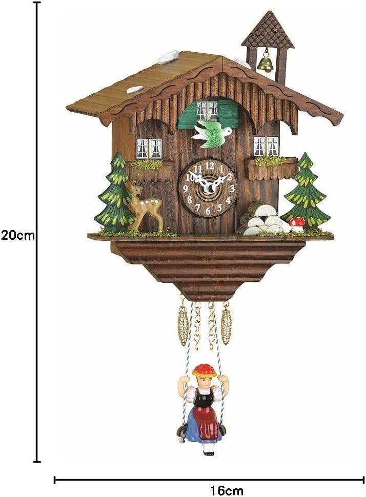 Trenkle Kuckulino Schwarzwalduhr Schweizerhaus mit Quarzwerk und Kuckuckruf TU 2001 SQ