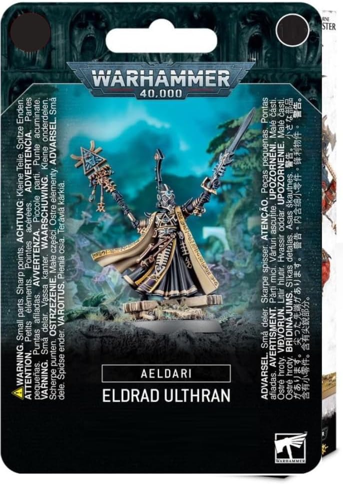 Games Workshop Eldrad Ulthran Aeldari: Eldrad Ulthran 13 Kunststoffkomponenten, 32 mm, runder Sockel