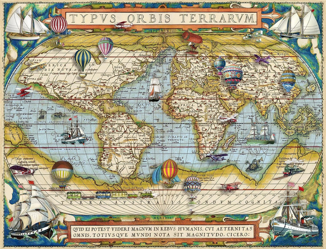 RAVENSBURGER 135921 Around The World 2000 Teile Puzzle für Erwachsene und Kinder ab 12 Jahren