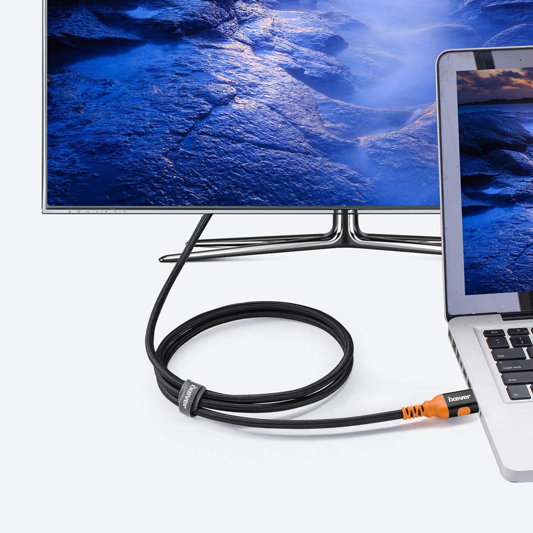 IXEVER 8K DisplayPort Kabel 1.4 5M, DisplayPort auf DisplayPort 1.4 Kabel Unterstützung HBR3 HDR10 H