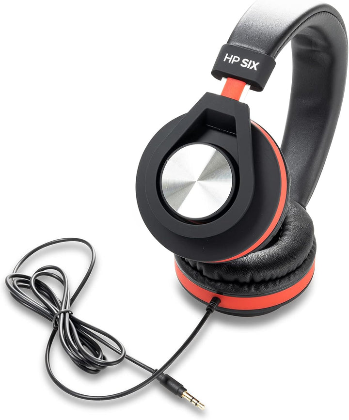 GEWA Kopfhörer HP SIX geschlossen, ohraufliegend, schwarz-rot HP Six schwarz, rot, HP Six schwarz, r