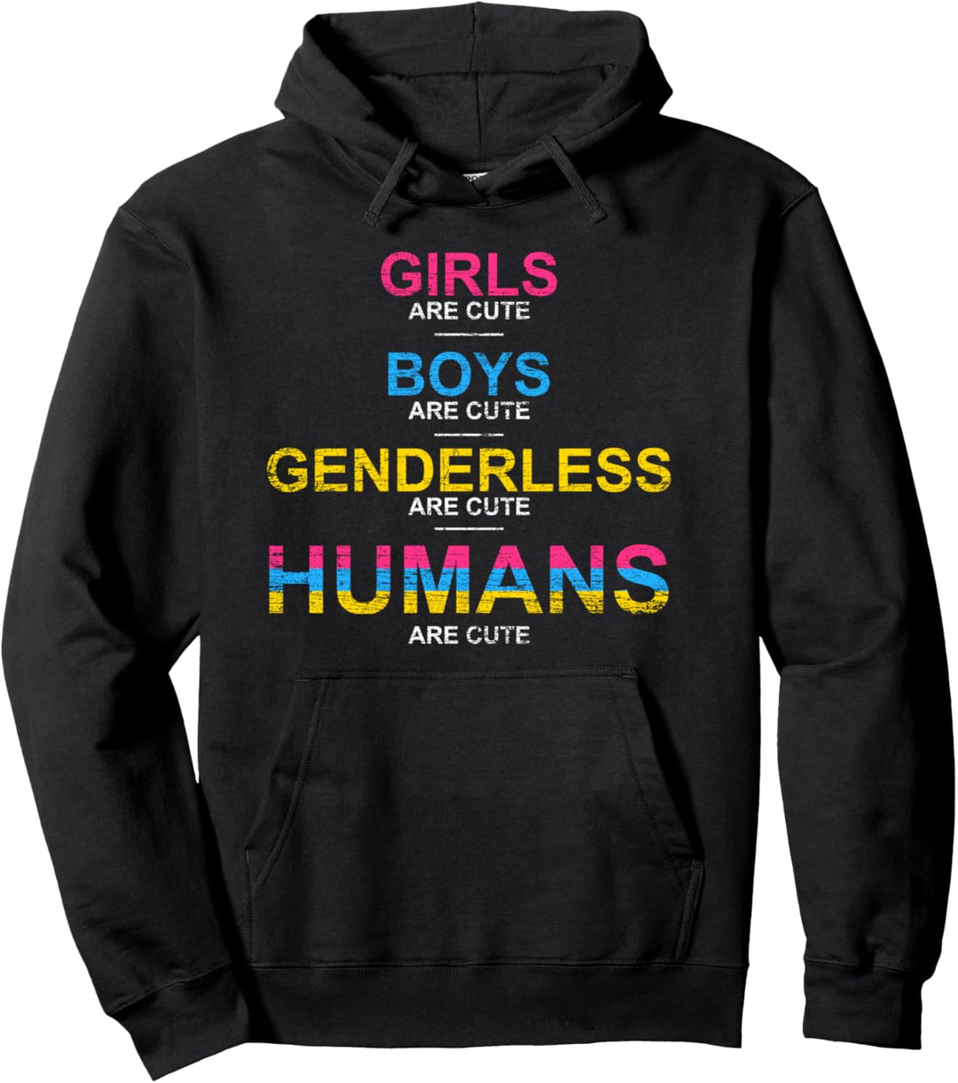 Menschen sind süss Genderfluid LGBT Geschenk Pansexuell Pullover Hoodie