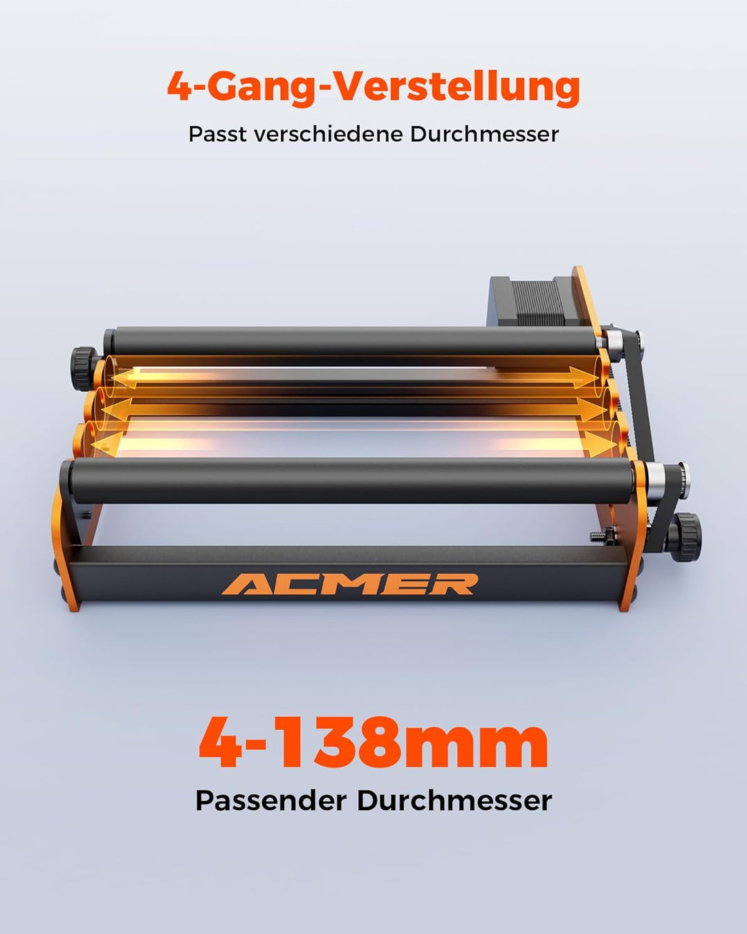 ACMER M2 Laser Rotary Roller,Laser-Rotationswalze Compatible with Most Kinds of Laser Cutter and Eng