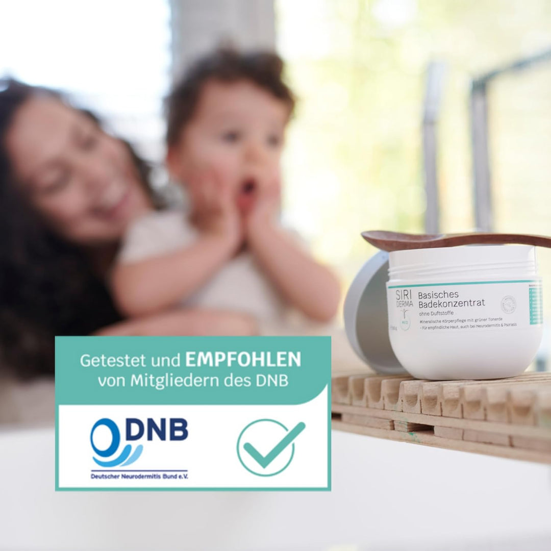 SIRIDERMA Basisches Badekonzentrat | Basenbad ideal als Vollbad, Fussbad und basische Waschung | Auc