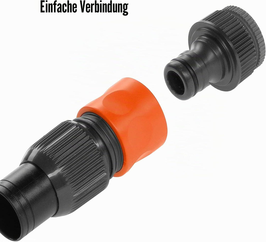 Gardena Schmutzwasser-Tauchpumpe, bis zu 9.000 l/h &amp; Profi-System Pumpen-Anschlusssatz: Schlauchkupp