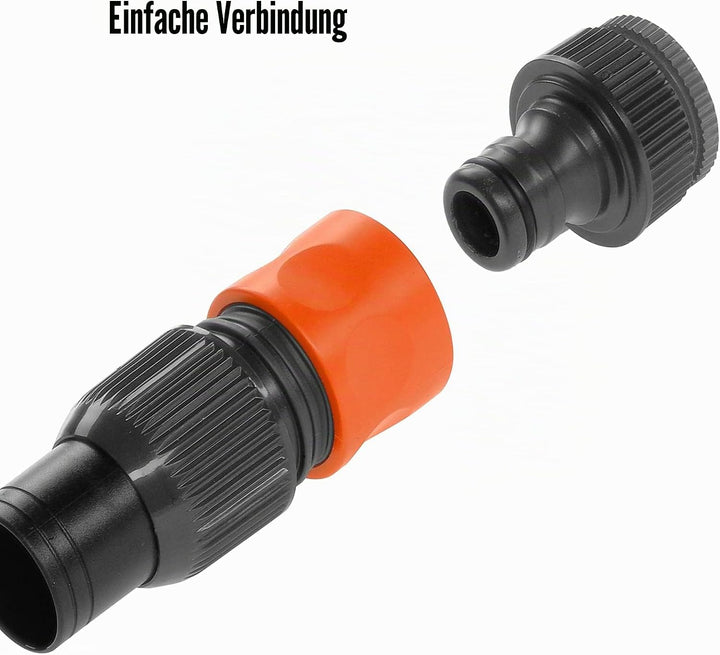 Gardena Schmutzwasser-Tauchpumpe, bis zu 9.000 l/h &amp; Profi-System Pumpen-Anschlusssatz: Schlauchkupp
