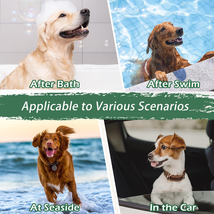 Saugfähiger Hundehandtuch-Bademantel aus Mikrofaser für kleine, mittelgrosse und grosse Haustiere, s