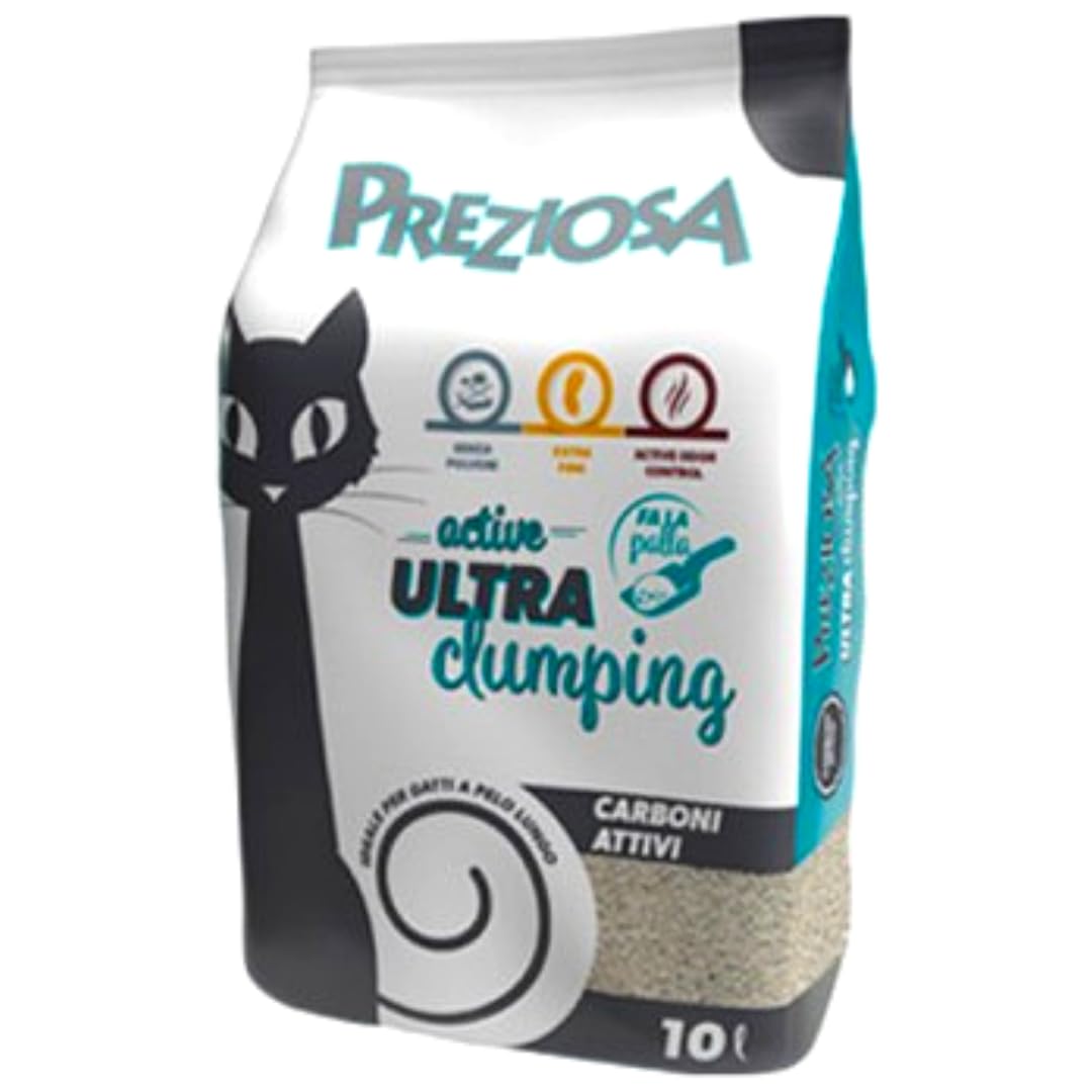 Preziosa Bentonit Weiss Super Agglomerante Fine - Packung mit 10 l - Aktivkohle, Aktivkohle