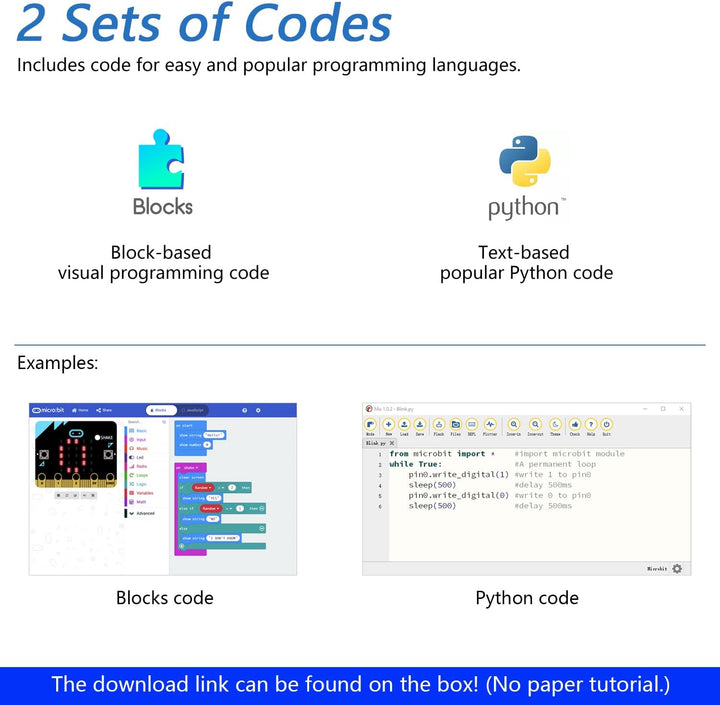 FREENOVE Basic Starter Kit for BBC Micro:bit (V2 Included), 179-Page Detailed Tutorial, 162 Items, 2