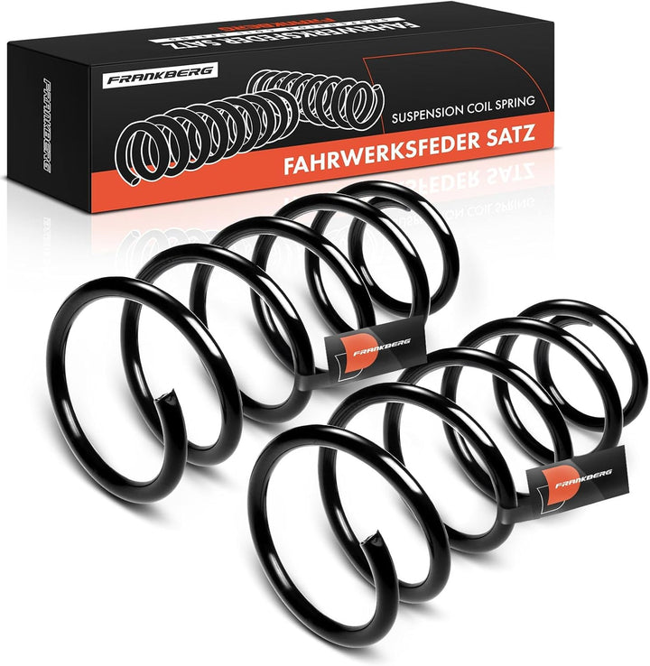Frankberg 2x Federn Fahrwerksfeder Vorderachse Kompatibel mit Polo Classic 6KV2 1.9L 1996-2002 Polo
