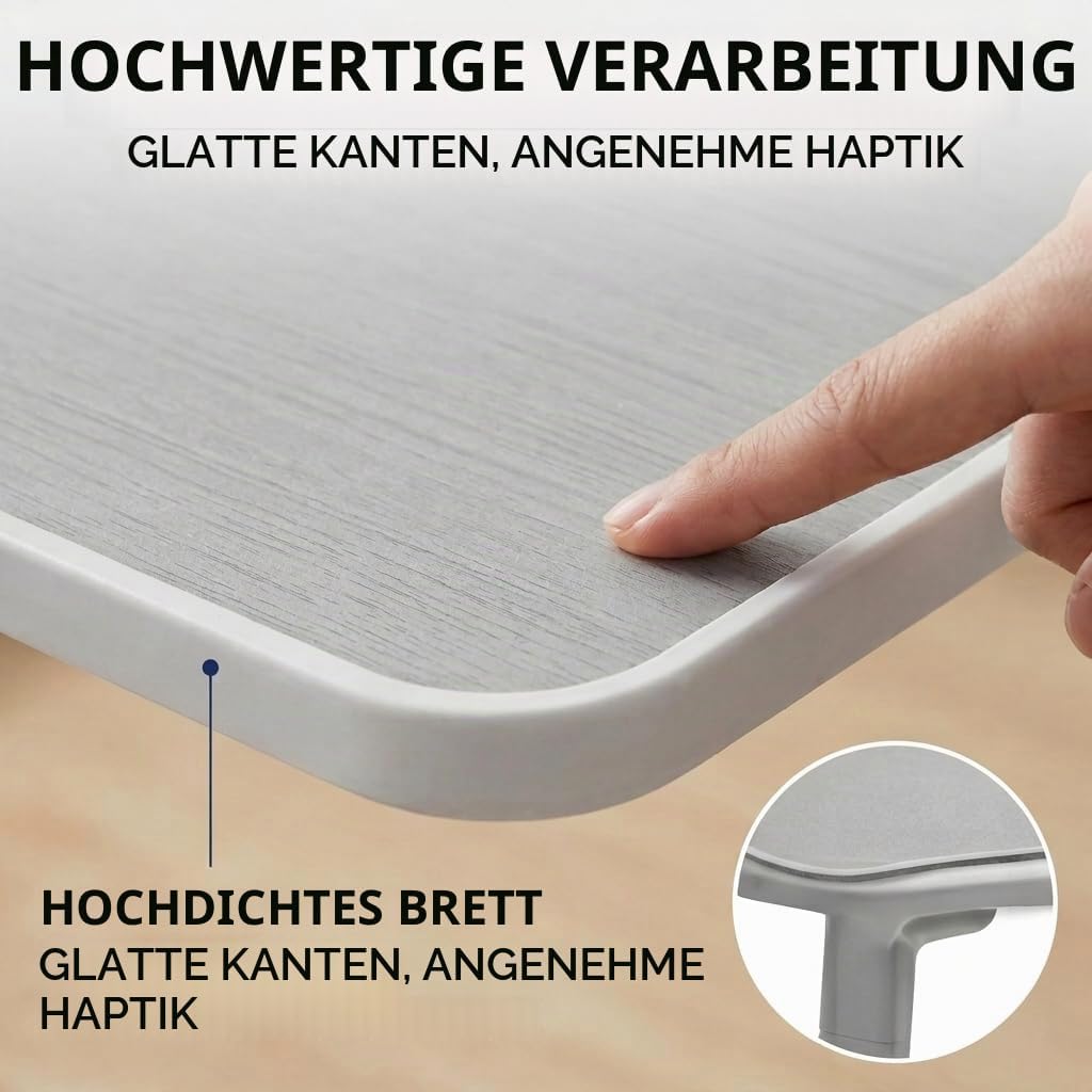 Laptop Tisch für Bett,Laptop Tisch für Sofa,Höhen- und Neigungsverstellbarer,Betttisch Klappbar mit