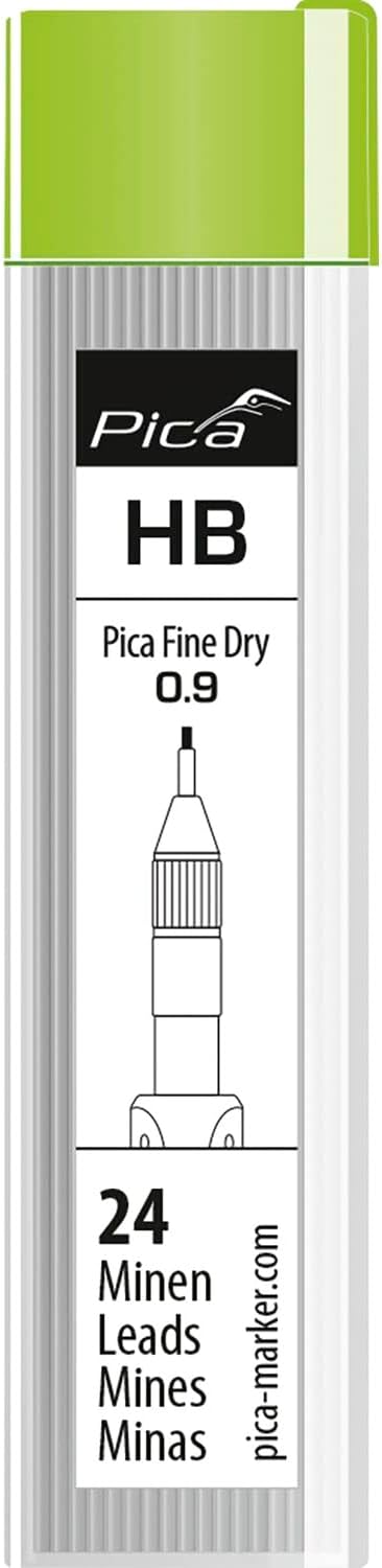 Pica Marker Set - Pica Fine Dry 0.9 + Pica Dry + 10 Stück Ersatzminen graphit 2B Multi-Use + 24 Stüc