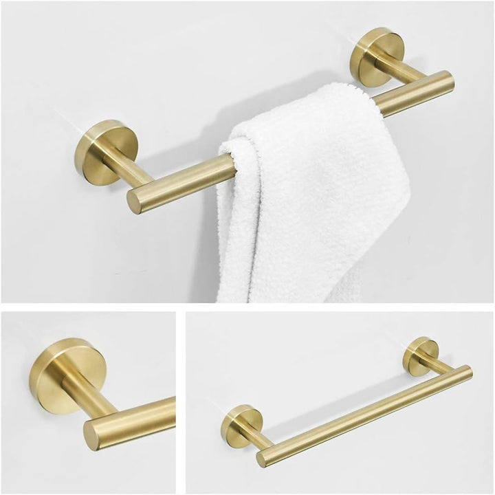 Kelelife Toilettenpapierhalter Handtuchhaken Wand Handtuchhalter/Handtuchstange für Badzimmer, Gold