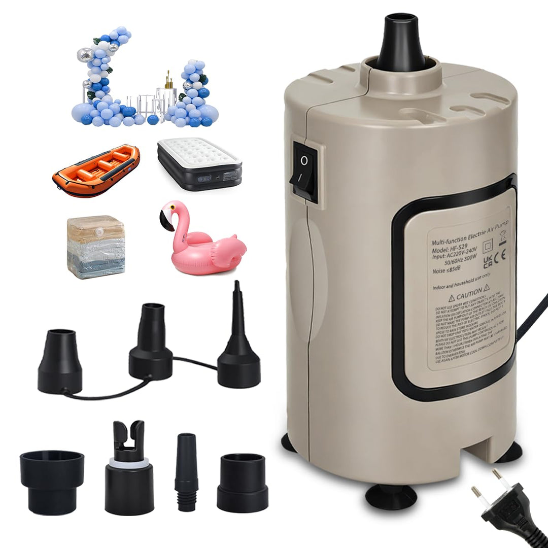 Luftballonpumpe Elektrische, 600W Elektrische Ballonpumpe Kit mit 14 Ballongirlande Kits, 2 Inflatio