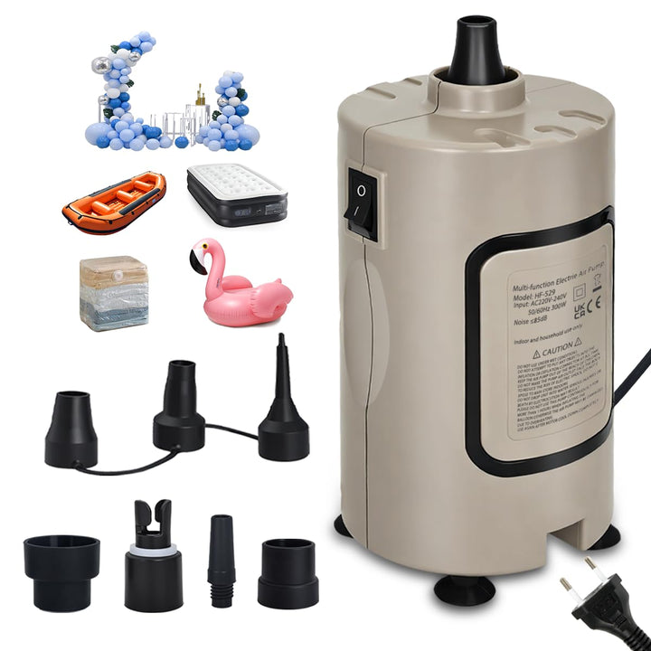 Luftballonpumpe Elektrische, 600W Elektrische Ballonpumpe Kit mit 14 Ballongirlande Kits, 2 Inflatio