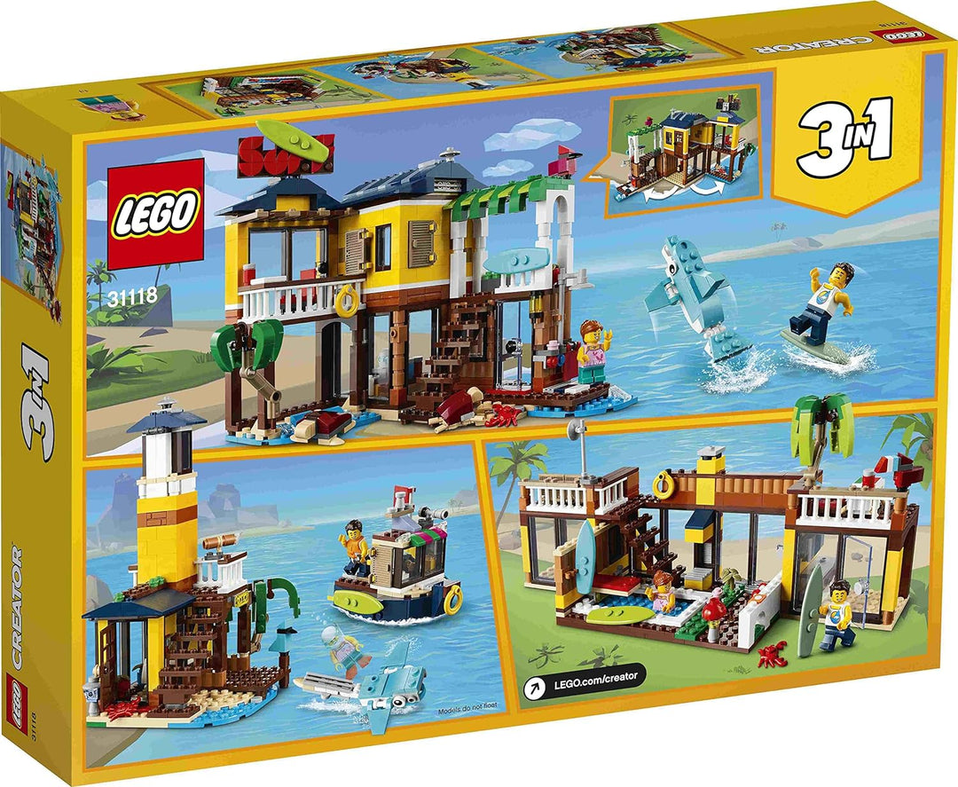 Lego Creator 2er Set: 31131 Nudelladen & 31118 Surfer-Strandhaus