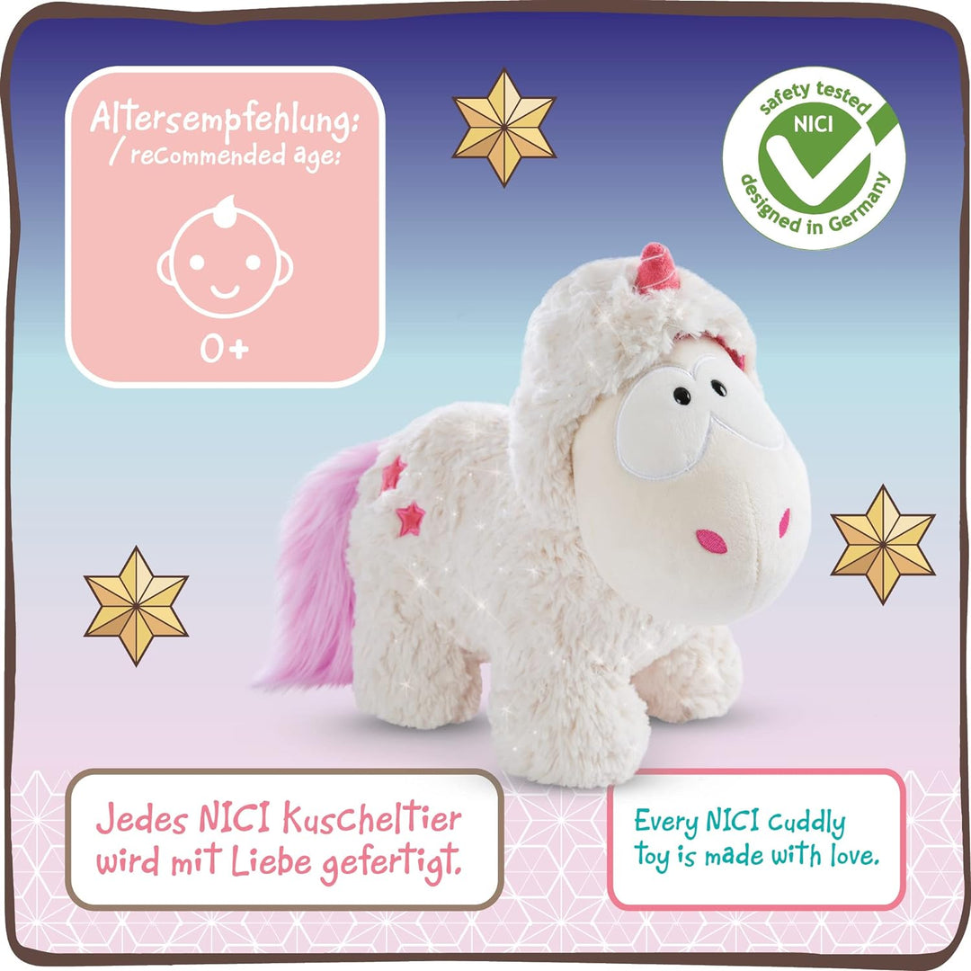 NICI Kuscheltier Einhorn Theodor im Schneeanzug 32 cm I Plüschtier für Mädchen, Jungen & Babys I Fla