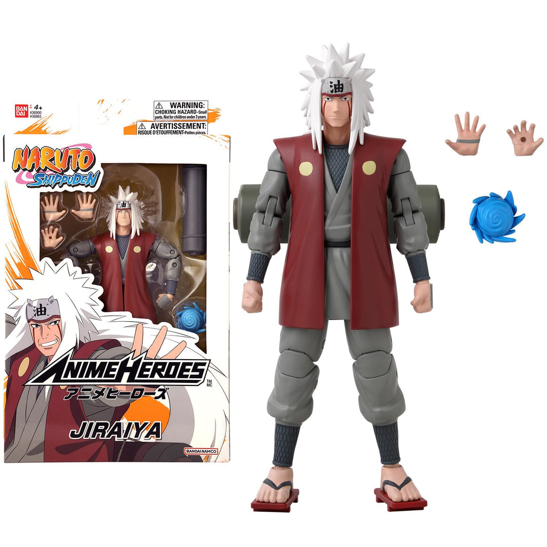 BANDAI – Anime Heroes – Naruto Shippuden – Anime Heroes Figur 17 cm – Jiraiya – 36965, Jiraiya