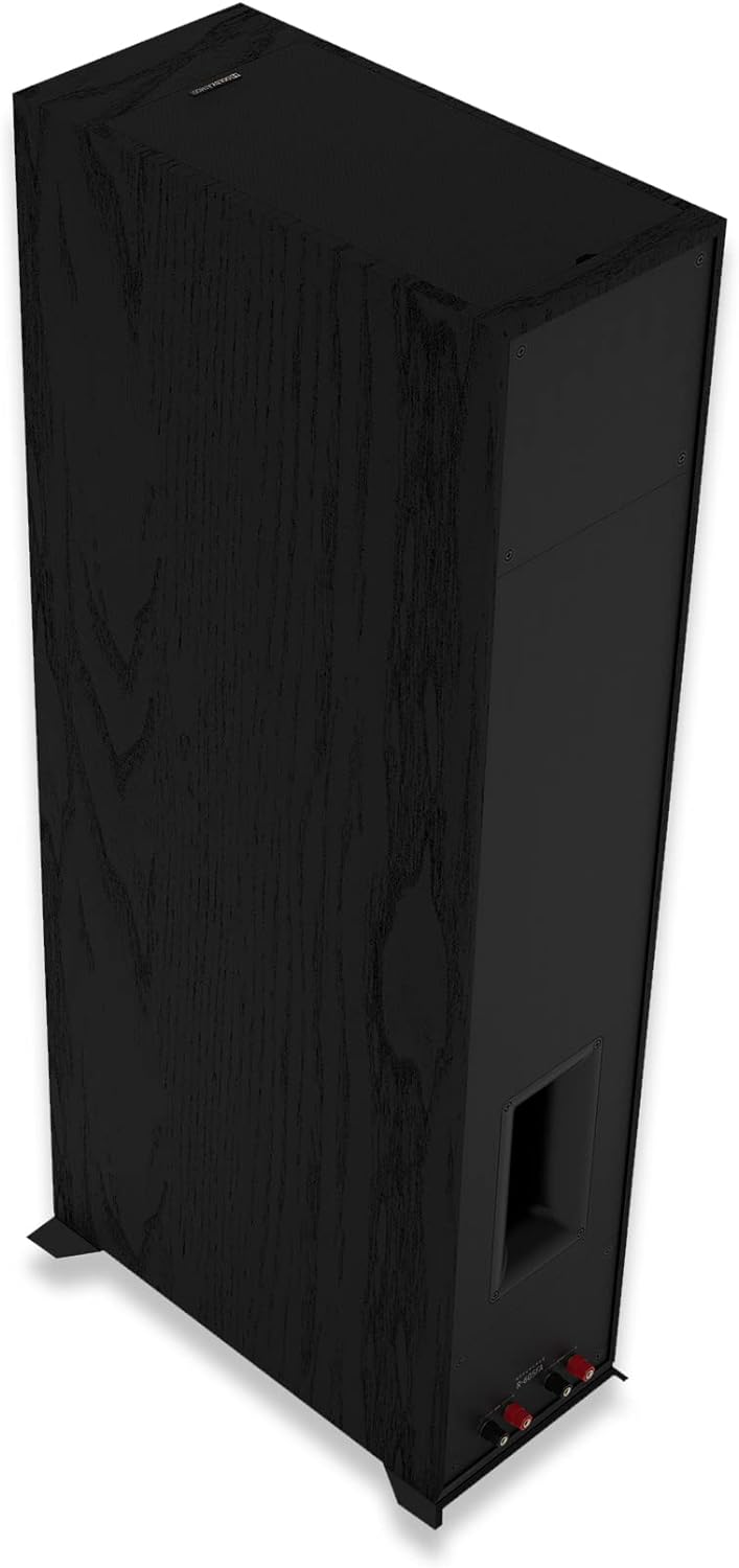 Klipsch R-605FA Black (Einheit) - Schwarzer Bodenlautsprecher mit Dolby Atmos - Woofer 6,5 Zoll