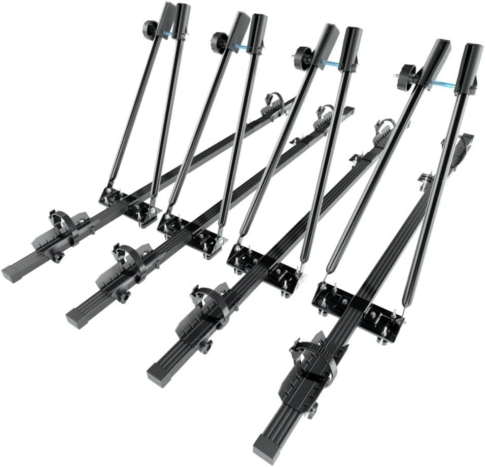 Mossa 4X Dachfahrradträger, Dachfahrradhalter mit Stahlbalken - BR9546