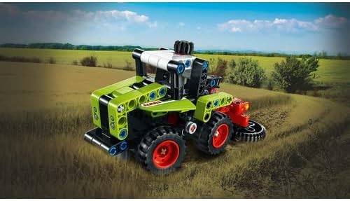 LEGO 42102 Technic Mini CLAAS XERION, 2in1 Traktor und Mähdrescher, Spielzeug für Mädchen und Jungen