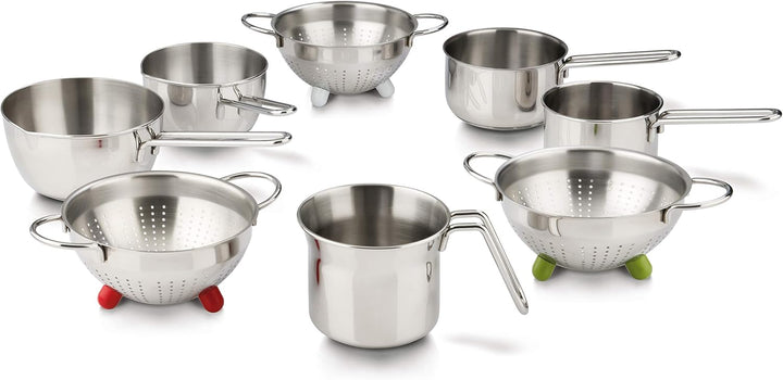 Barazzoni 340111014 0.9L Rund Edelstahl Kochtopf Kasserolle (0,9 l, rund, Edelstahl, Edelstahl, Edel