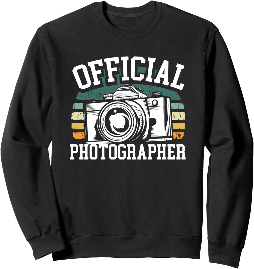 Official Photographer Kamera Fotografie Fotograf Sweatshirt