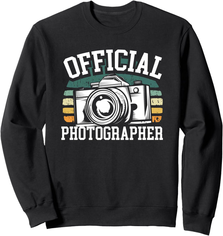 Official Photographer Kamera Fotografie Fotograf Sweatshirt