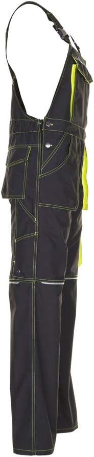 Planam Grösse 28 Unisex Basalt Neon Latzhose anthrazit gelb Modell 6230 Anthrazit/Gelb 28, Anthrazit