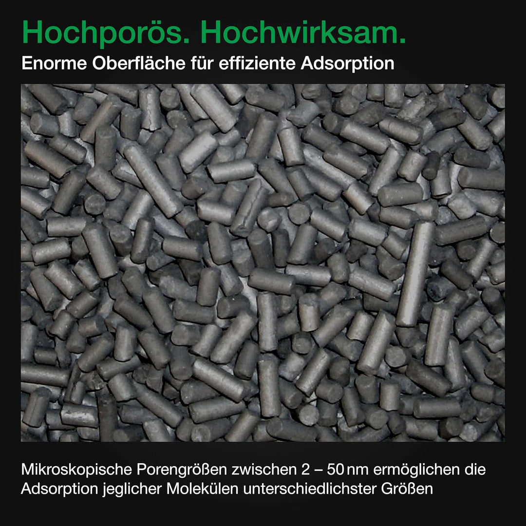 Wagner Green Aktivkohle Pellets 25kg Sack für Wasserfilterung, Luftreinigung, Kohlefilter, Aquarium,