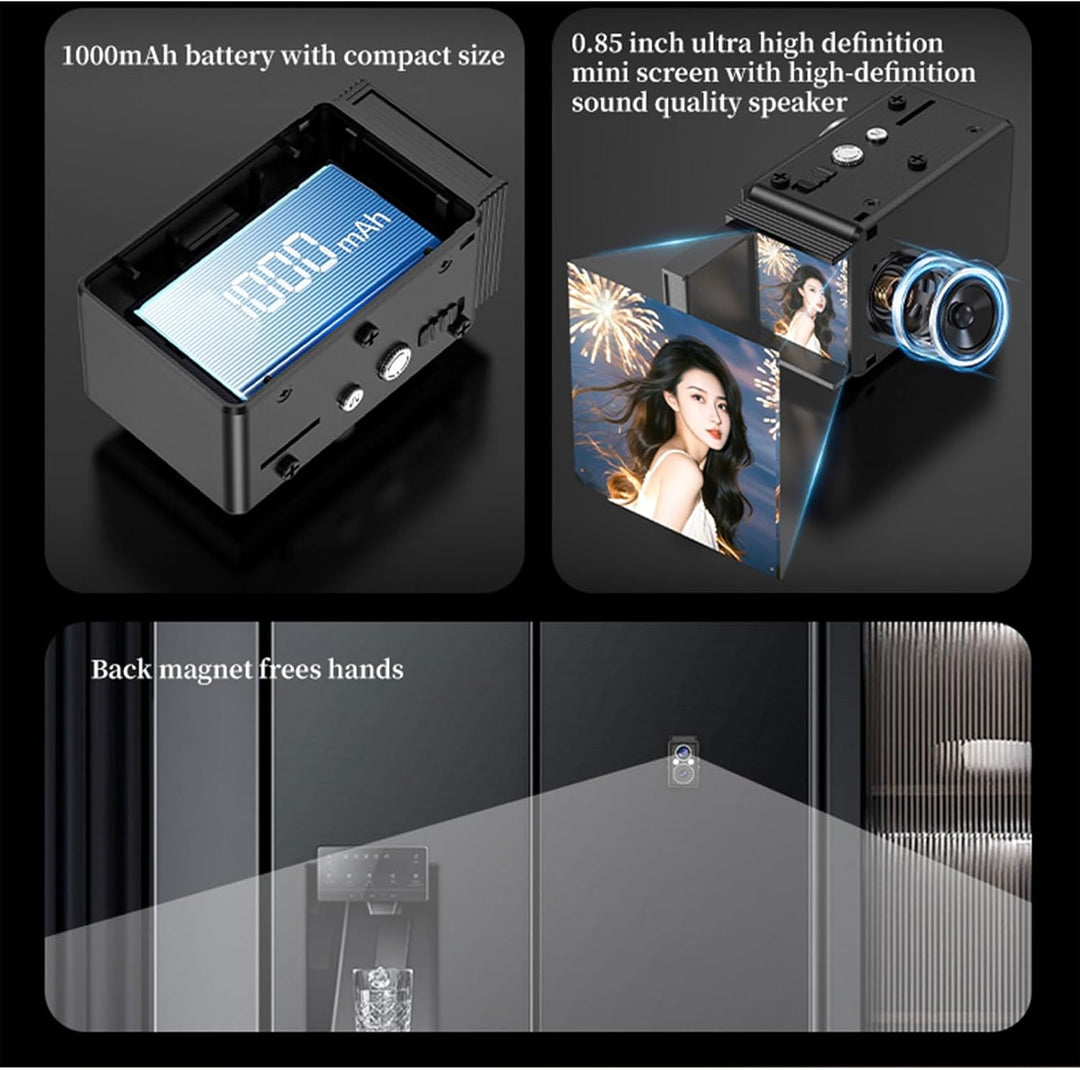 Andoer S11 Minidigitalkamera Vintage, Retro Dual Lens CCD Kamera, Tragbare Infrarot Nachtsicht Digit