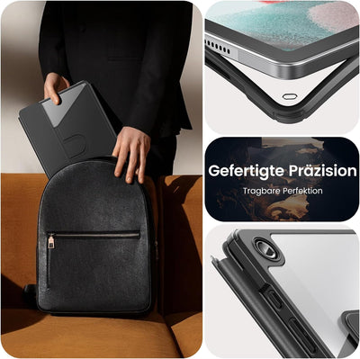 INFILAND Tastatur Hülle für Samsung Galaxy Tab A9+ Plus 11 Zoll 2023 Modell (SM-X210/X216/X218) mit