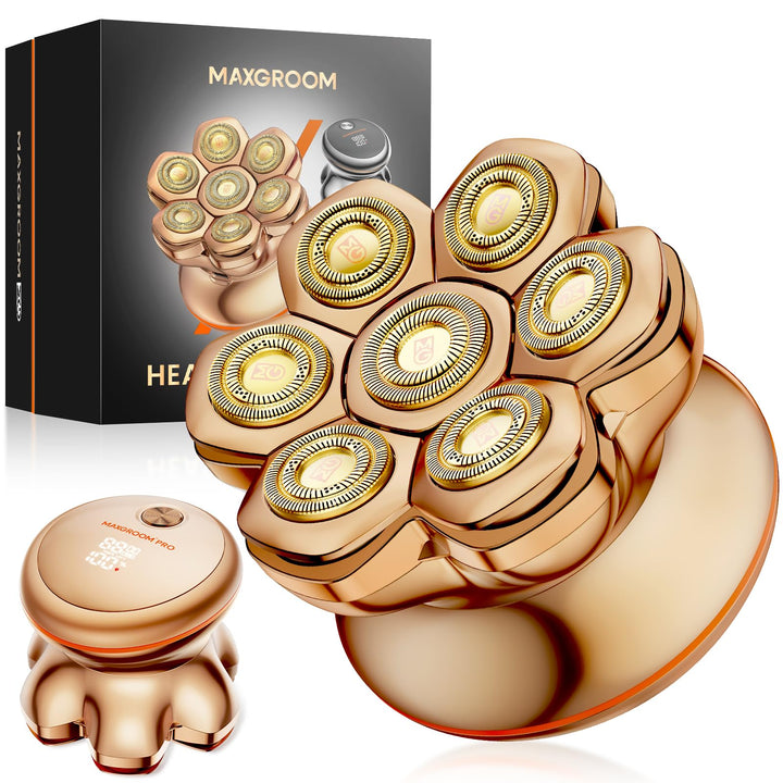7D PRO Glatzen Rasierer Herren,MAXGROOM IPX6