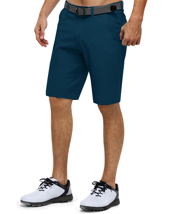 33,000ft Herren Golf Shorts Stretch Kurze Golfhosen Leichte Schnelltrocknende 11" Bermuda Shorts Kur