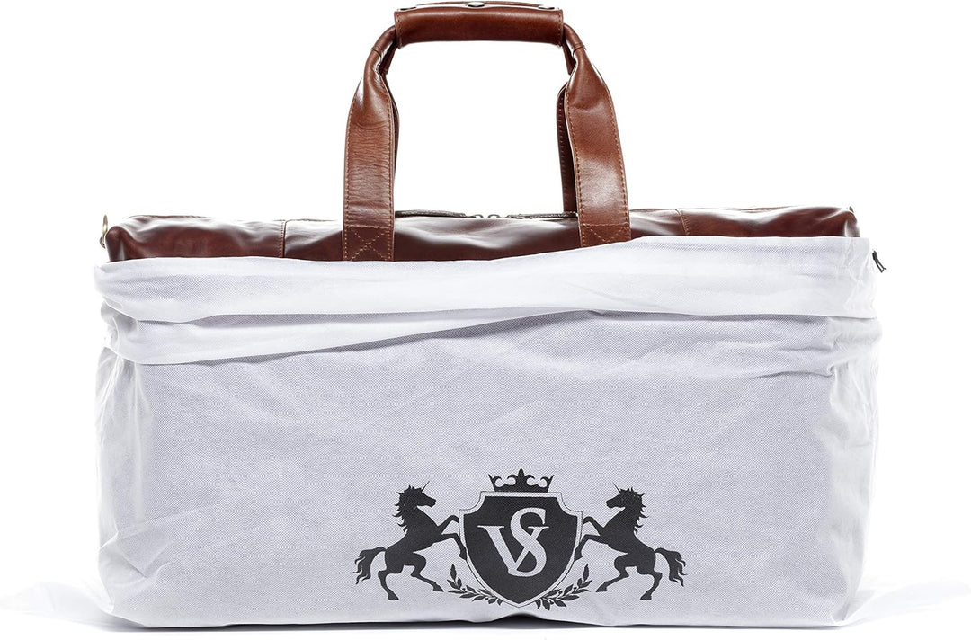 SID & VAIN XL Reisetasche Bristol Side aus Premium Leder I Sporttasche gross XL gross für Herren und