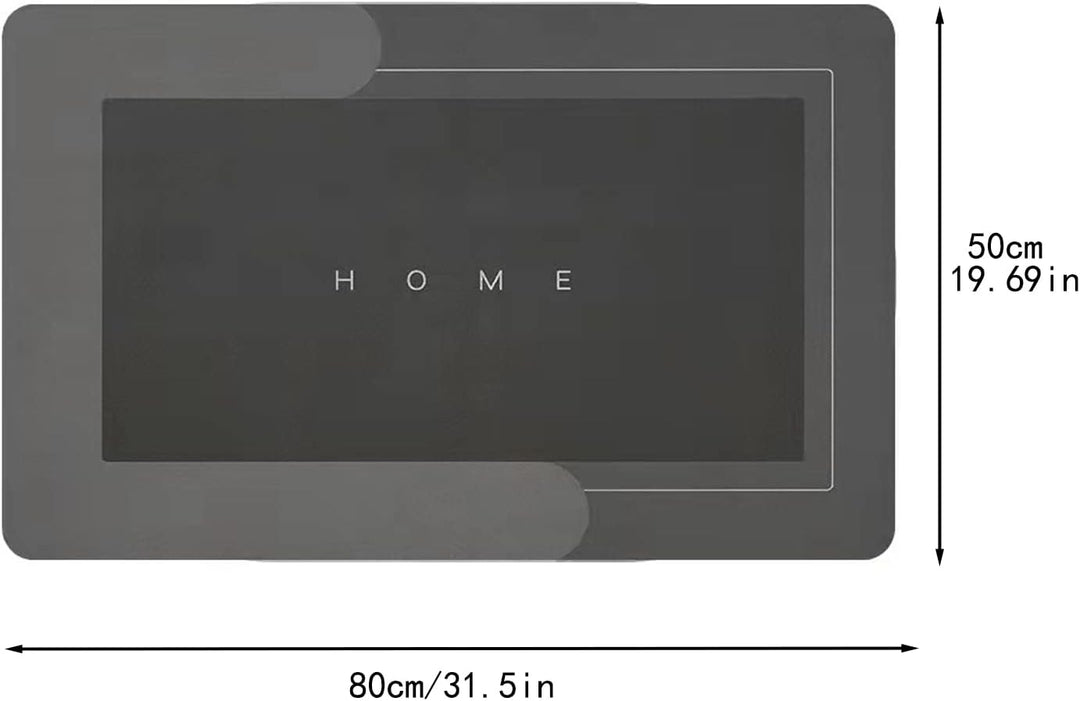 YeahBoom Super Absorbierende Bodenmatte,Schmutzabweisend Bodenmatte Für Bad,Memory-Schaum-Badematten