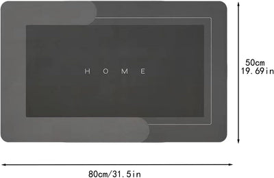 YeahBoom Super Absorbierende Bodenmatte,Schmutzabweisend Bodenmatte Für Bad,Memory-Schaum-Badematten