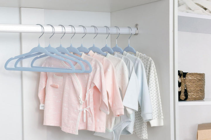 ManGotree Baby Samt Kleiderbügel, Säuglings- und Kleinkinderbügel, rutschfeste Kinderbügel, Ultra-sc