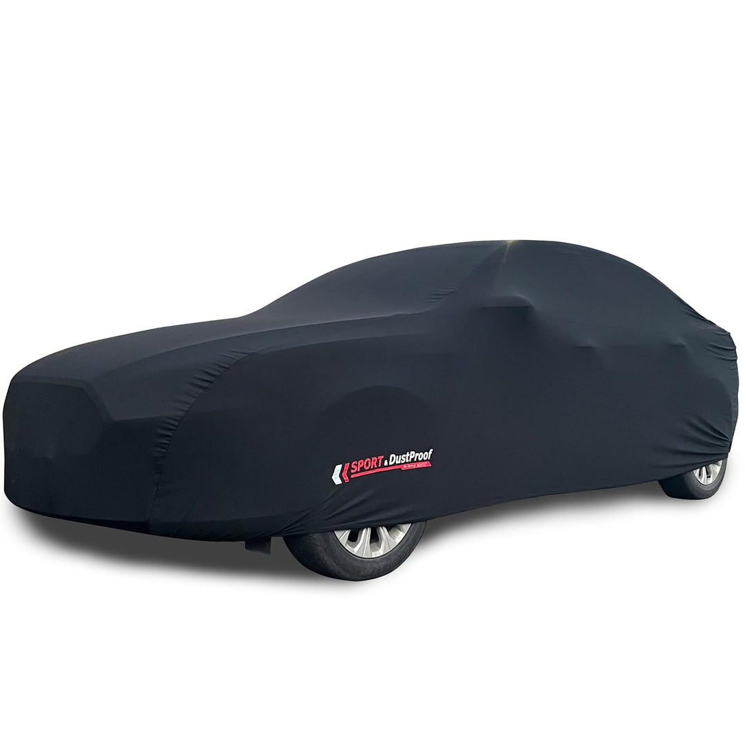 Premium Auto Abdeckplane Indoor Stretch Autoabdeckung, Weiches Innenfutter, Atmungsaktiv, Staubdicht