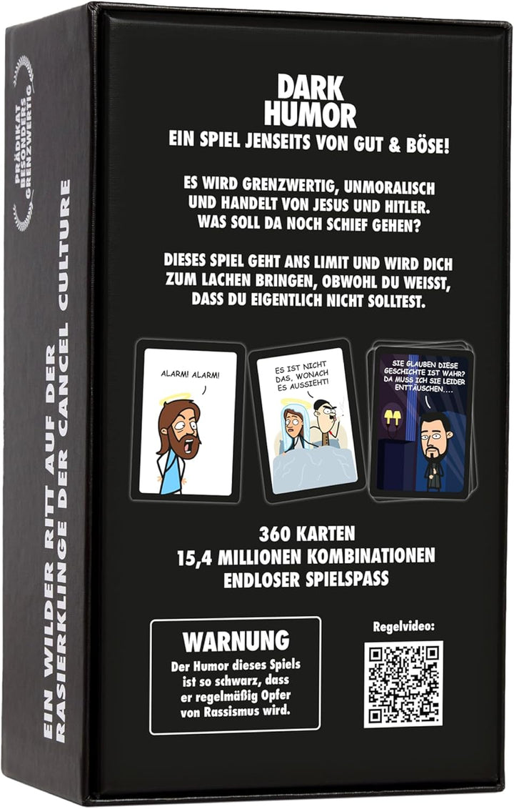 Wer lacht, verliert! Dark Humor Kartenspiel jenseits von Gut und Böse für Fans von schwarzem Humor,