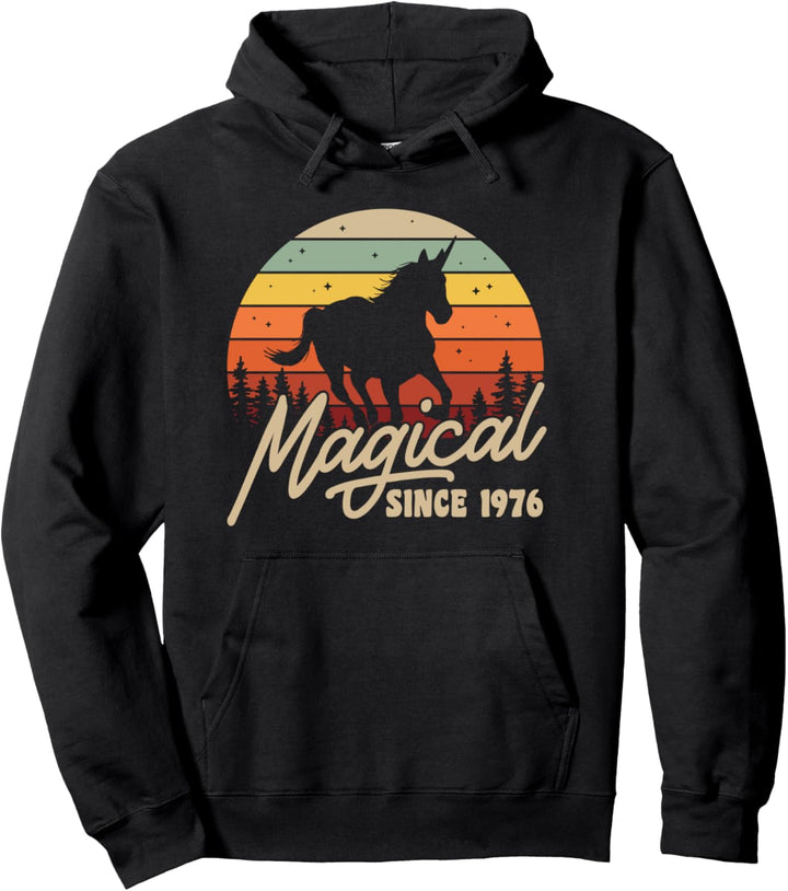 Vintage 44 Geburtstagsgeschenk magisch seit 1976 Bday Party Pullover Hoodie