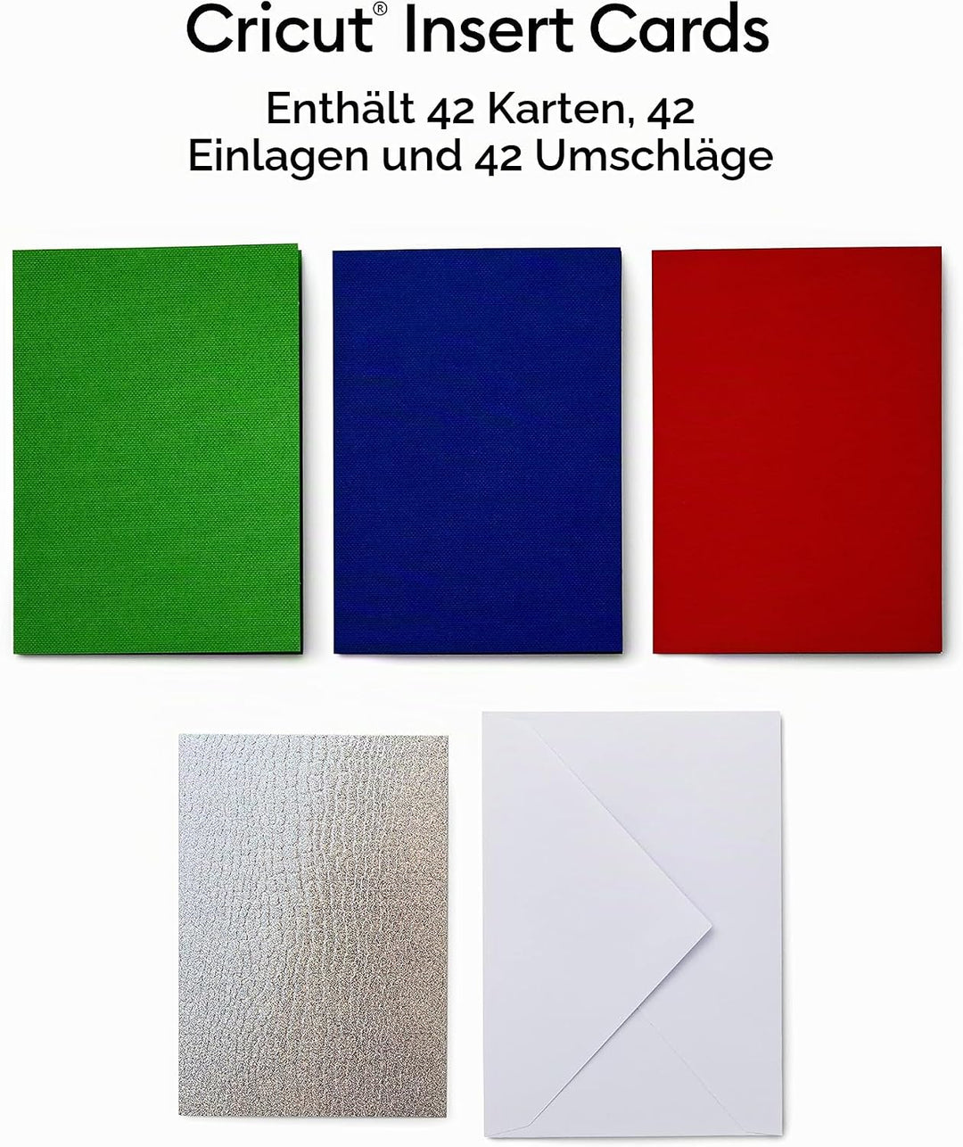 Cricut Insert Cards | Regenbogenwaagen | 8,9 cm x 12,4 cm (Cricut -Grösse R10) | 42-Pack | Zur Verwe