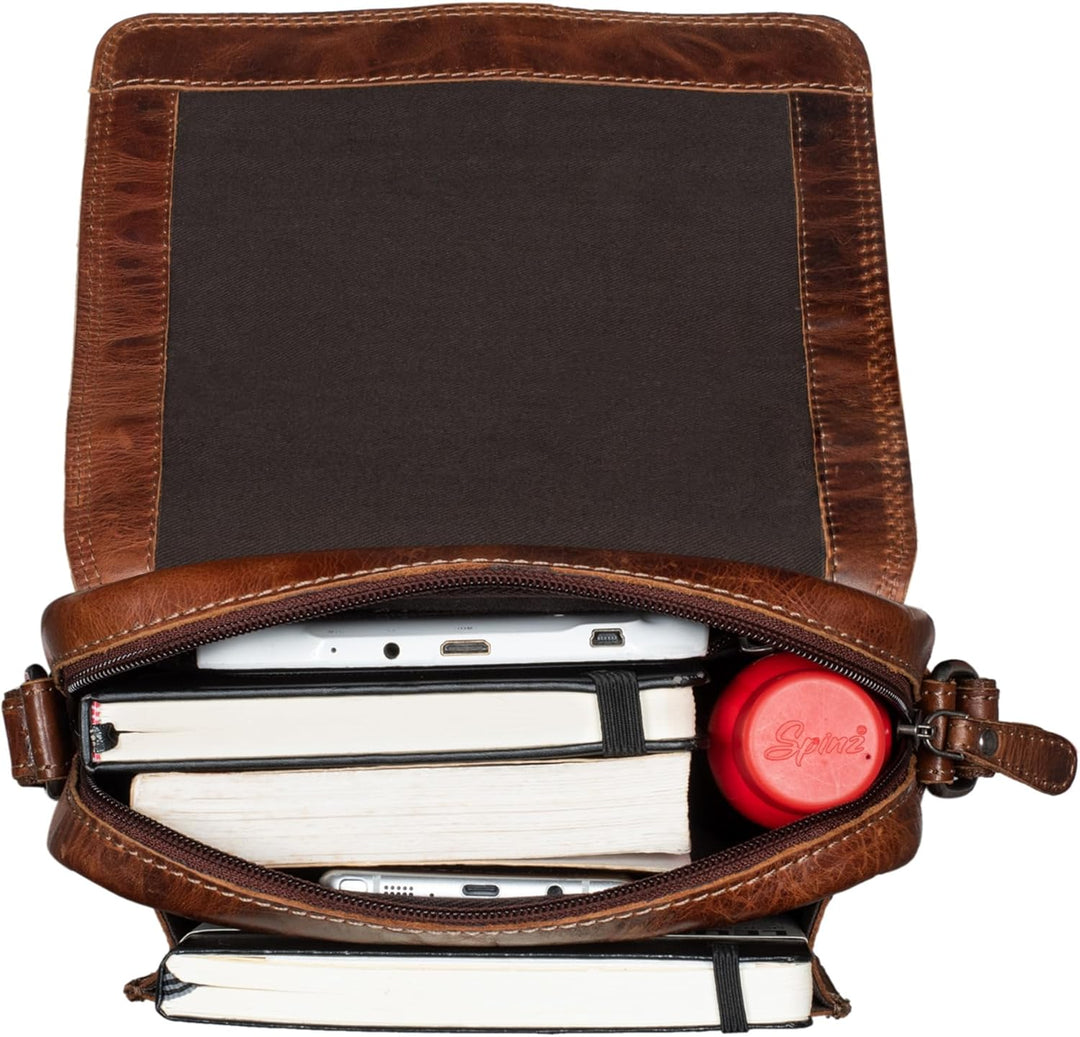 STILORD 'Martinez' Kleine Umhängetasche Herren Leder Vintage Messenger Bag klein für 9,7 Zoll iPad T