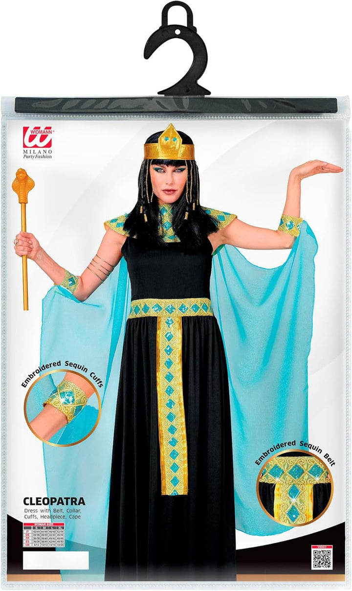 W WIDMANN MILANO Party Fashion - Kostüm Cleopatra, Kleid, ägyptische Königin, Faschingskostüme S Sch
