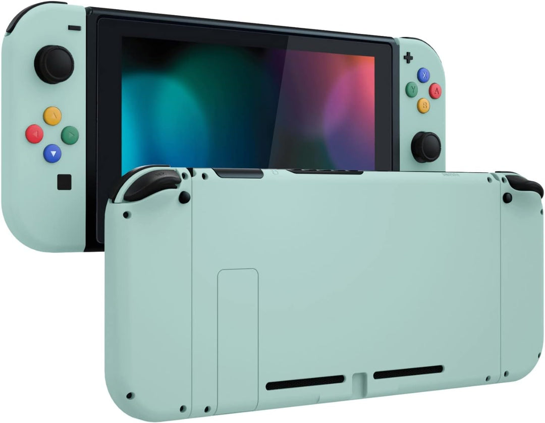 eXtremeRate Hülle Case für Nintendo Switch Joycon/Konsole, Rückgehäuse&Kickstand für Switch Console,