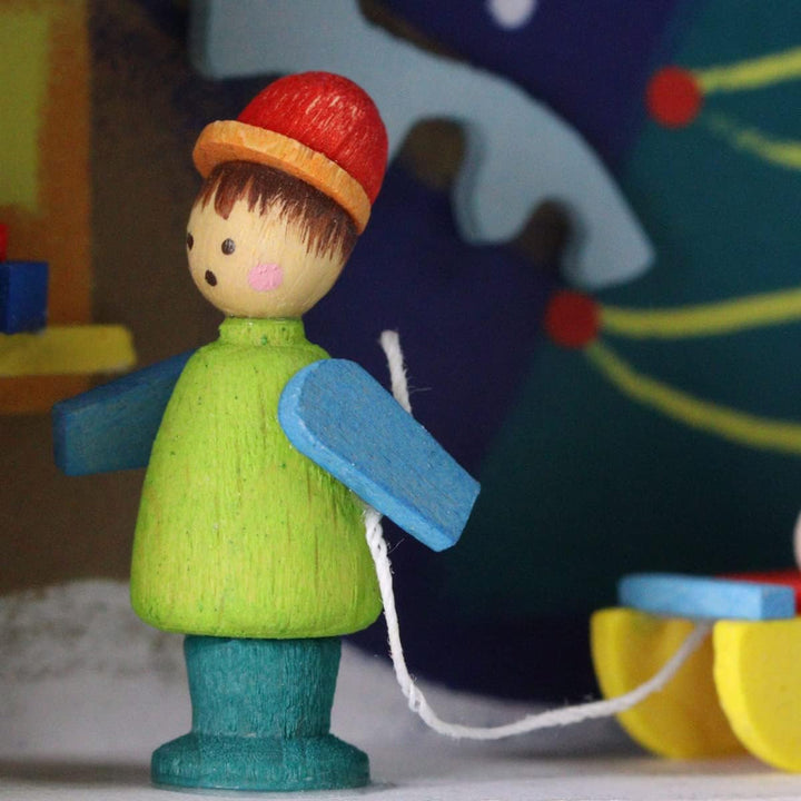 Graupner Holzminiaturen® | Traumkästchen 'Weihnachtsmarkt' | Original Erzgebirgische Holzkunst® | Ki