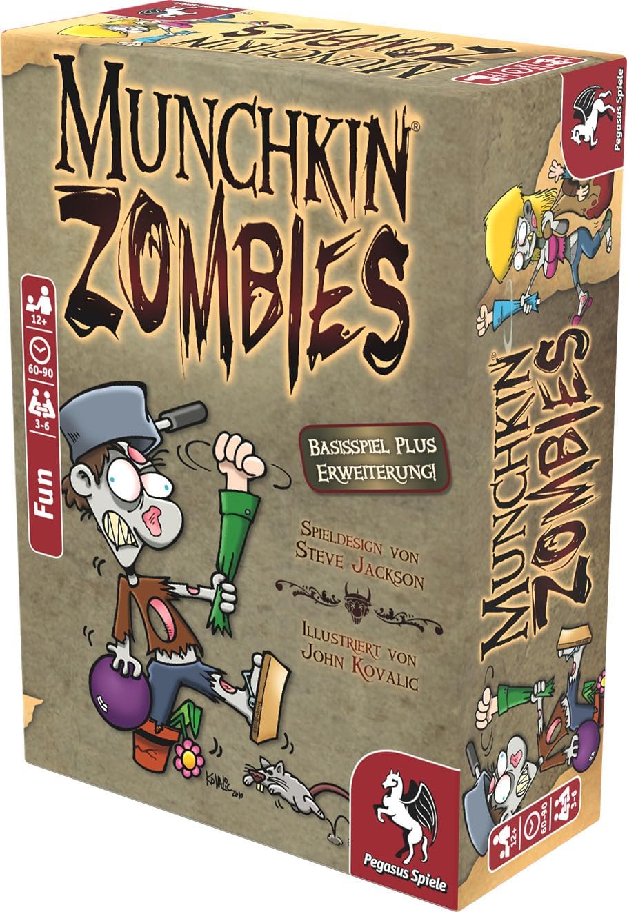 Pegasus Spiele 17138G - Munchkin Zombies 1+2